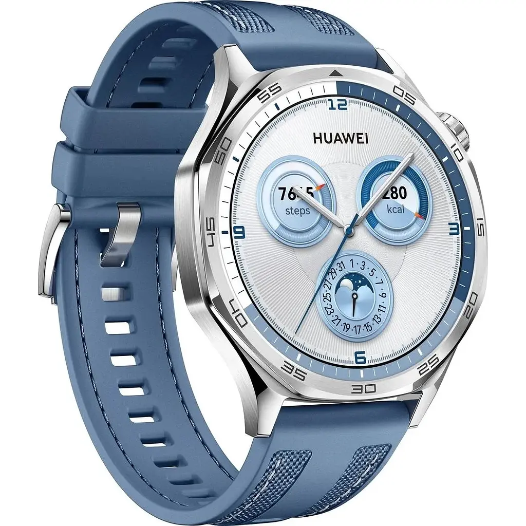 Smart Watch Huawei GT 5 46mm VLI-B19 Blue Woven Strap RU - фото 2