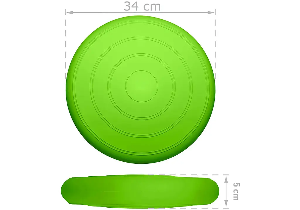 Балансировочная массажная подушка гладкая EasyFit Balance Cushion Салатовый (EF-3164-Gr) - фото 2