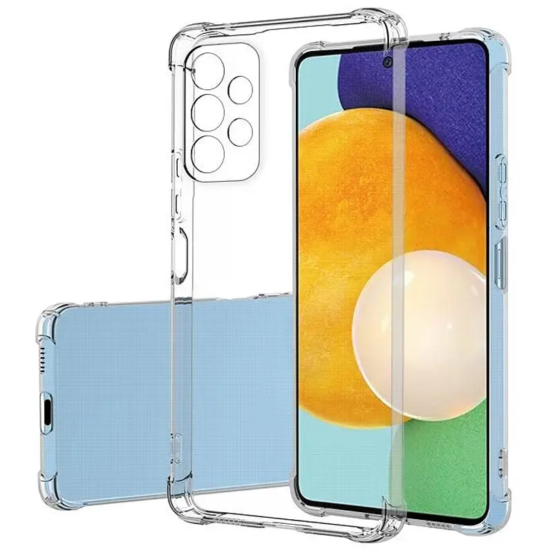 TPU чохол GETMAN Ease logo посилені кути Full Camera для Samsung Galaxy A52 4G / A52 5G / A52s Безбарвний (прозорий) - фото 2