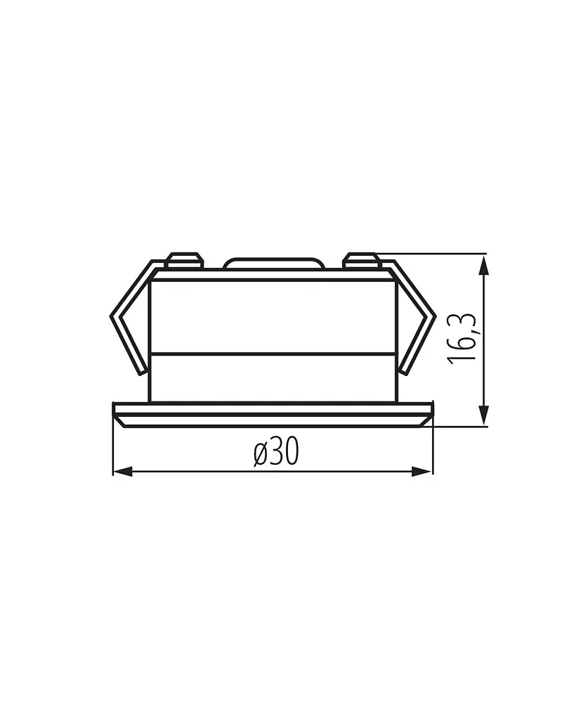 Точковий світильник Kanlux 23523 IMBER LED 1x1W 3000K 30Lm IP65 чорний - фото 2