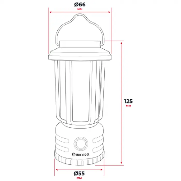 Фонарь кемпинговый Intertool LB-0210 подвесной аккумуляторный светодиодный рассеянный свет - фото 6