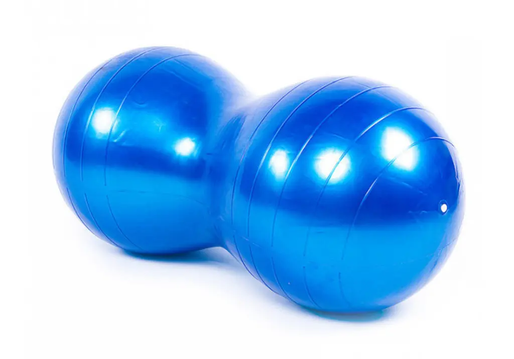 М'яч для фітнесу EasyFit Peanut 45х90 см синій (фітбол горіх-арахіс) (EF-3022-BL) - фото 2