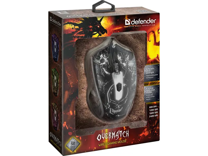 Миша Defender Overmatch GM-069 USB Black (52069) - фото 4