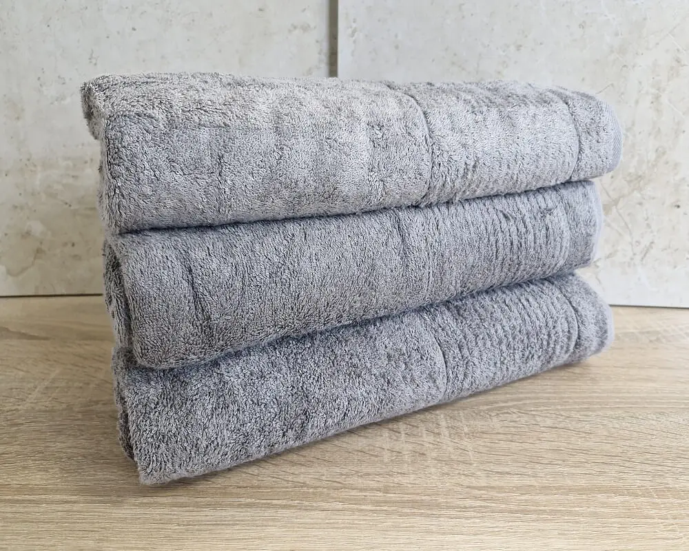 Набір бамбукових махрових турецьких рушників Cestepe 3 штуки 70х140 Bamboo Sarev Grey - фото 3