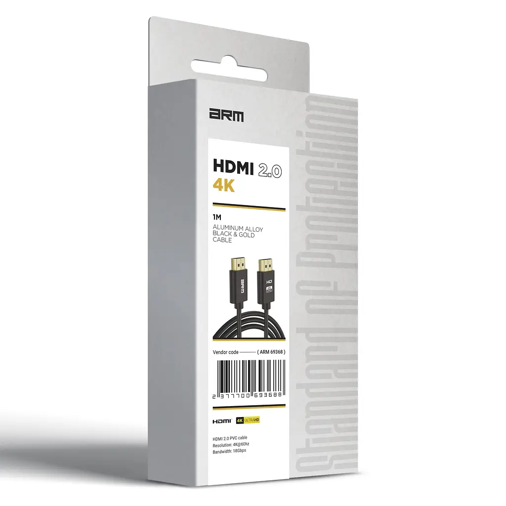 Кабель ArmorStandart HDMI 2.0 4K 1m Black (ARM69368) - фото 3