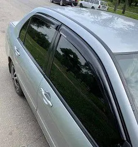 Дефлектори вікон вітровики Mitsubishi Lancer IX 2003-2007 Скотч 3M Voron Glass - фото 2
