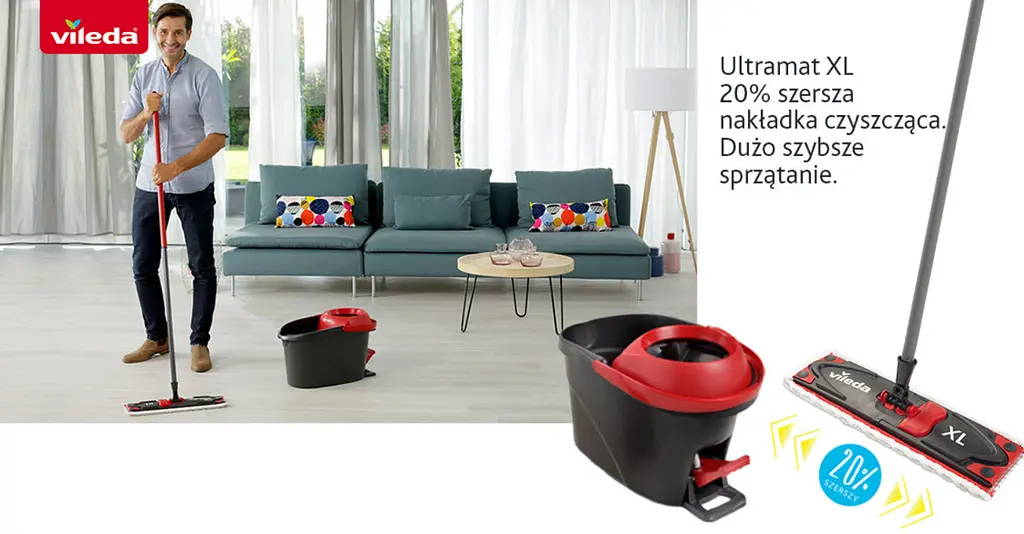 Комплект Швабра+ Відро з віджимом Vileda Ultramax BOX XL - фото 2