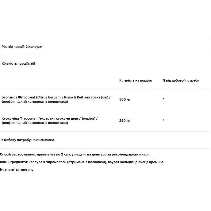 Формула для поддержания метаболизма Thorne Metabolic Health с бергамотом и куркумой 120 капсул - фото 3