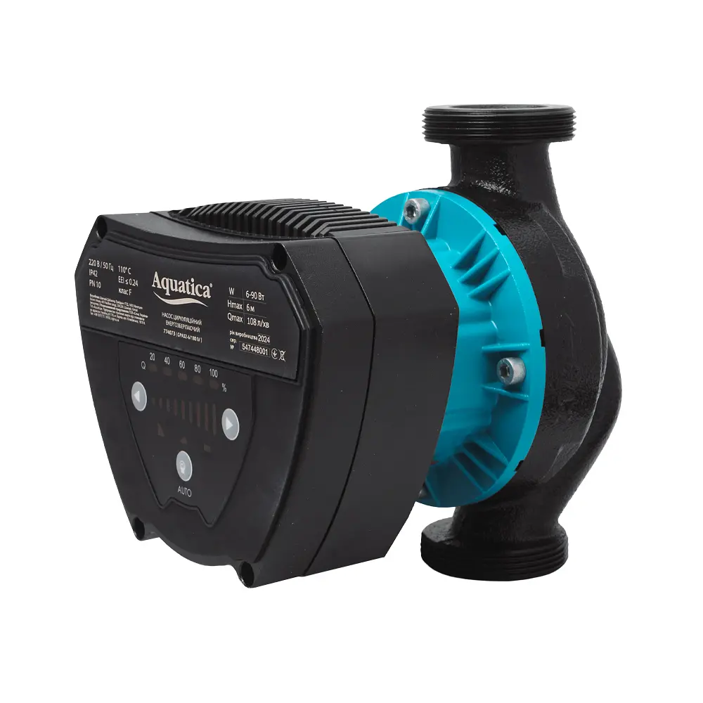 Циркуляційний насос Aquatica GPA32-6/180 IV енергозберігаючий, 6-90Вт Hmax 6м Qmax 108л/хв Ø2" 180мм + гайки (774073) - фото 3