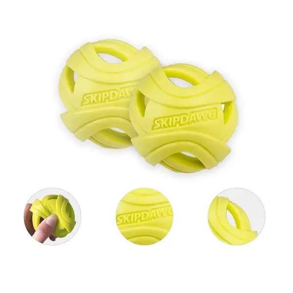 Іграшка для Собак Skipdawg Breezy Ball для Полегшення дихання TPR Набір з 2 шт 7 см - фото 4