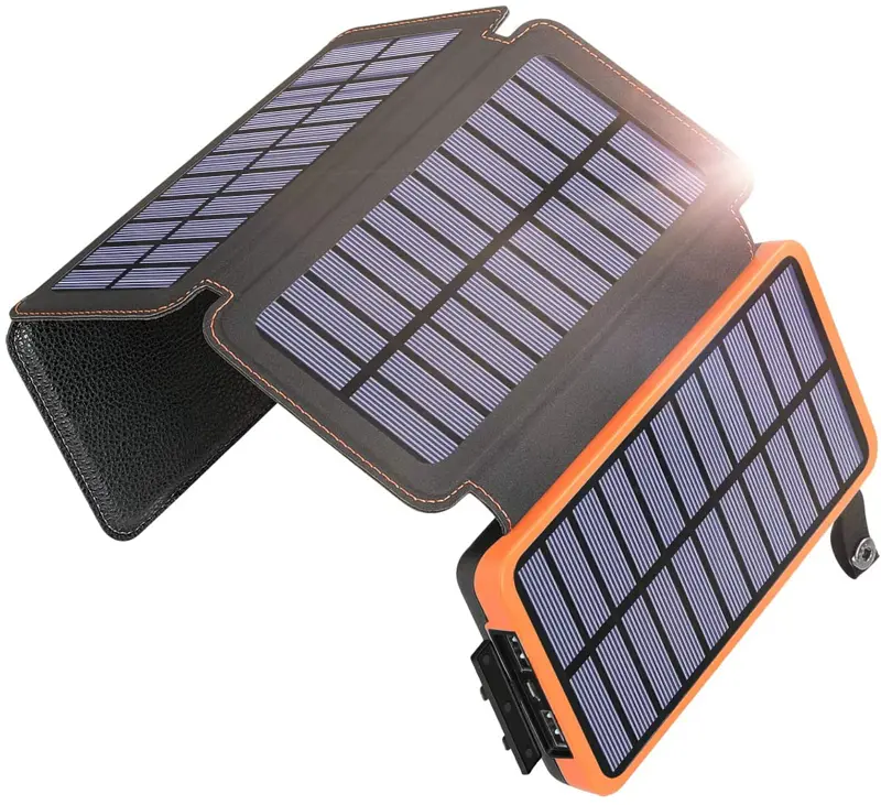 Портативная батарея Power Bank 25000mAh + Solare S025 Солнечное зарядное устройство - фото 7