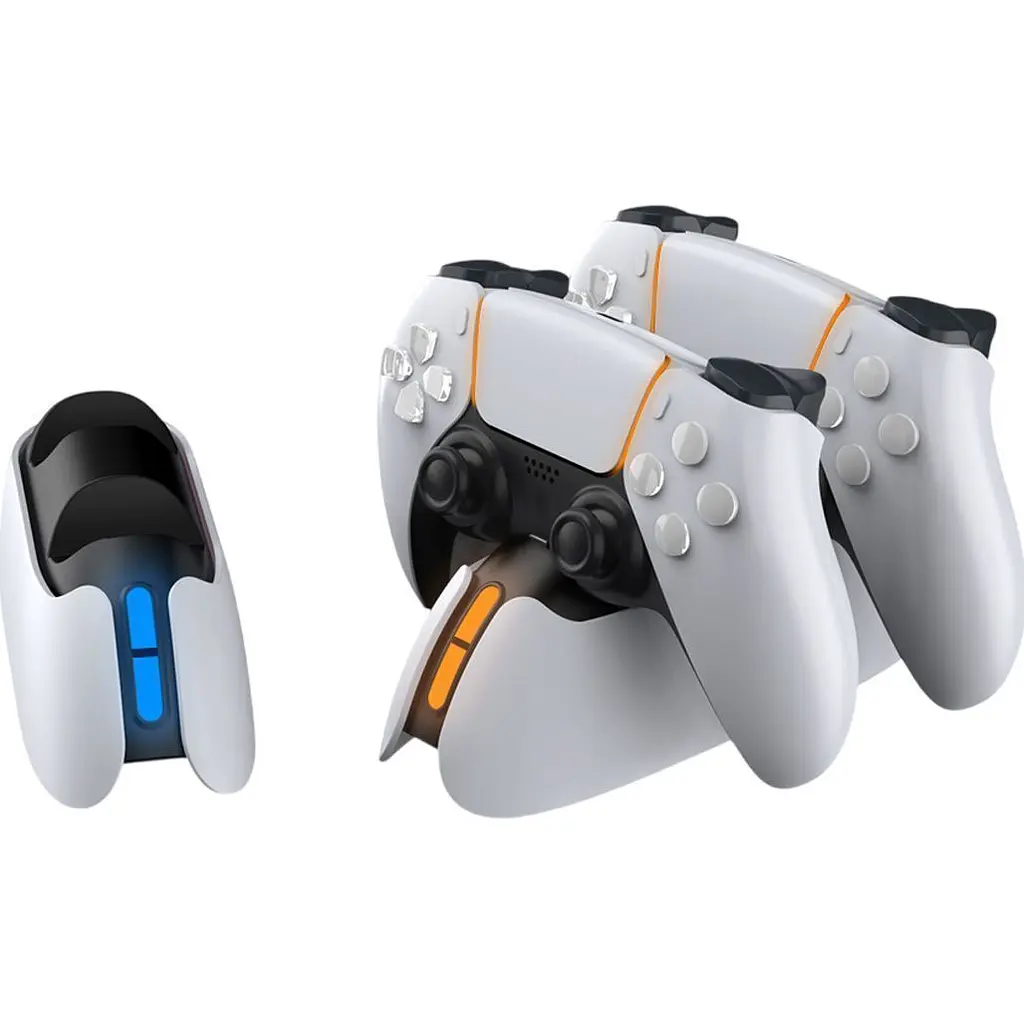 Зарядна станція Dobe Dual TP5-05103 для PS5 DualSense White [165290] - фото 5