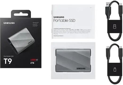 SSD накопичувач Samsung T9 2 TB Grey (MU-PK2T0G) - фото 5