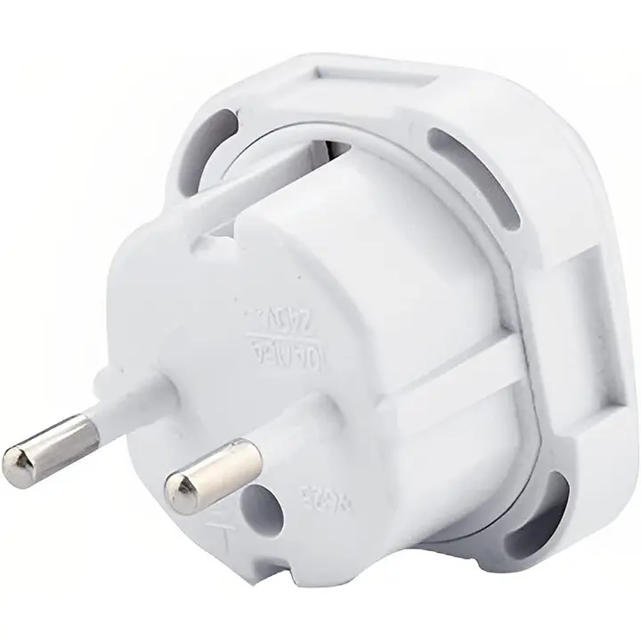  Перехідник мережевий 2 Pin EU Plug Adapter ep0018 - фото 2