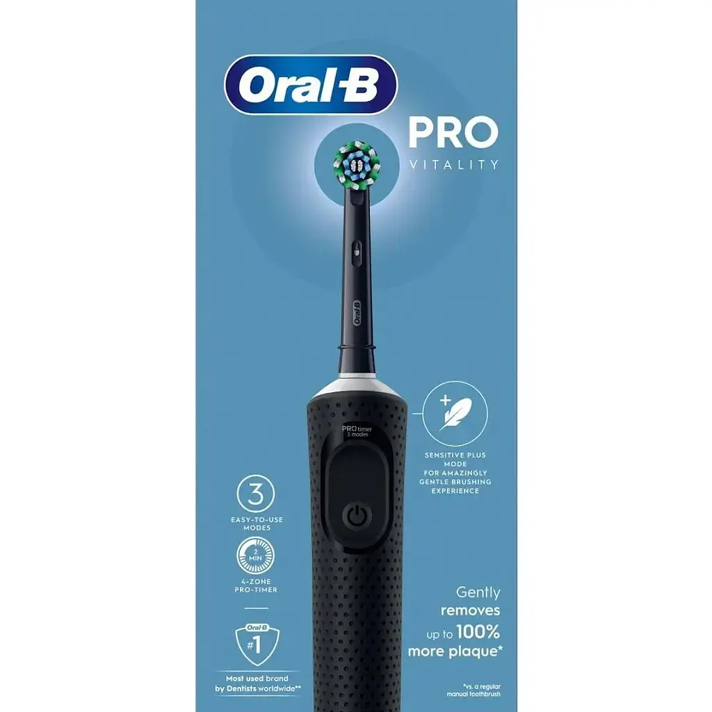 Уцінка. Електрична зубна щітка Oral-B Vitality Pro Protect X Clean чорна - фото 3