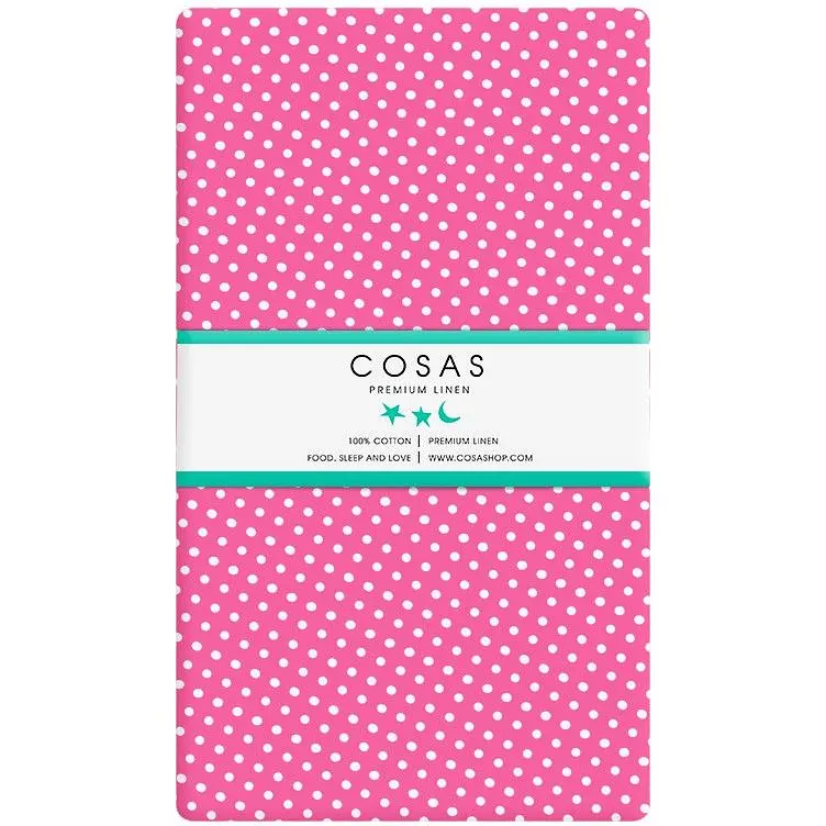 Набір простирадл на резинці Cosas M&M Dots 60х120х12 см (SetSheet_DropMint_DropMalina_120x60) - фото 3