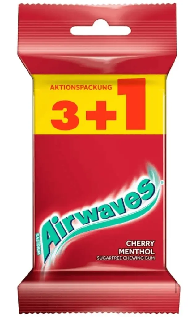 Жувальна гумка Airwaves Cherry Menthol 56г