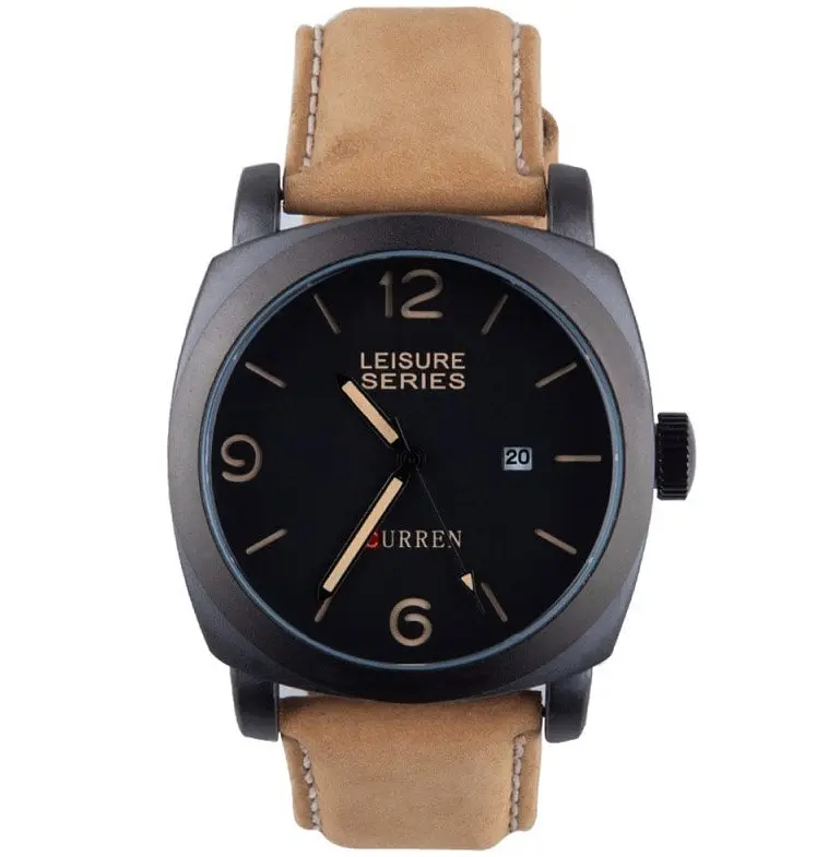 Чоловічий наручний годинник Curren Leisure Series Brown (2104618464) - фото 2