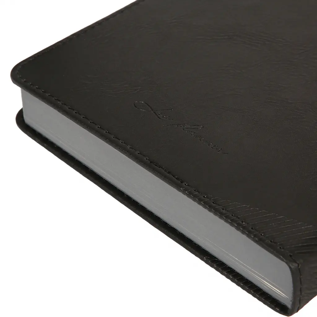 Дневник-деловая записная книжка А5 Leo Planner Nero 2026 твердый черный 368 страниц (252687) - фото 4