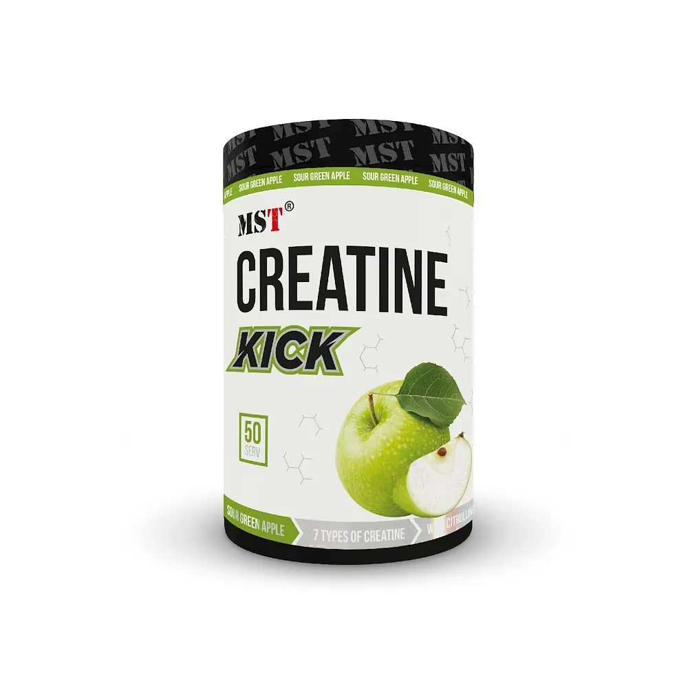 Креатин MST Nutrition Creatine Kick, 500 грам - Зелене яблуко