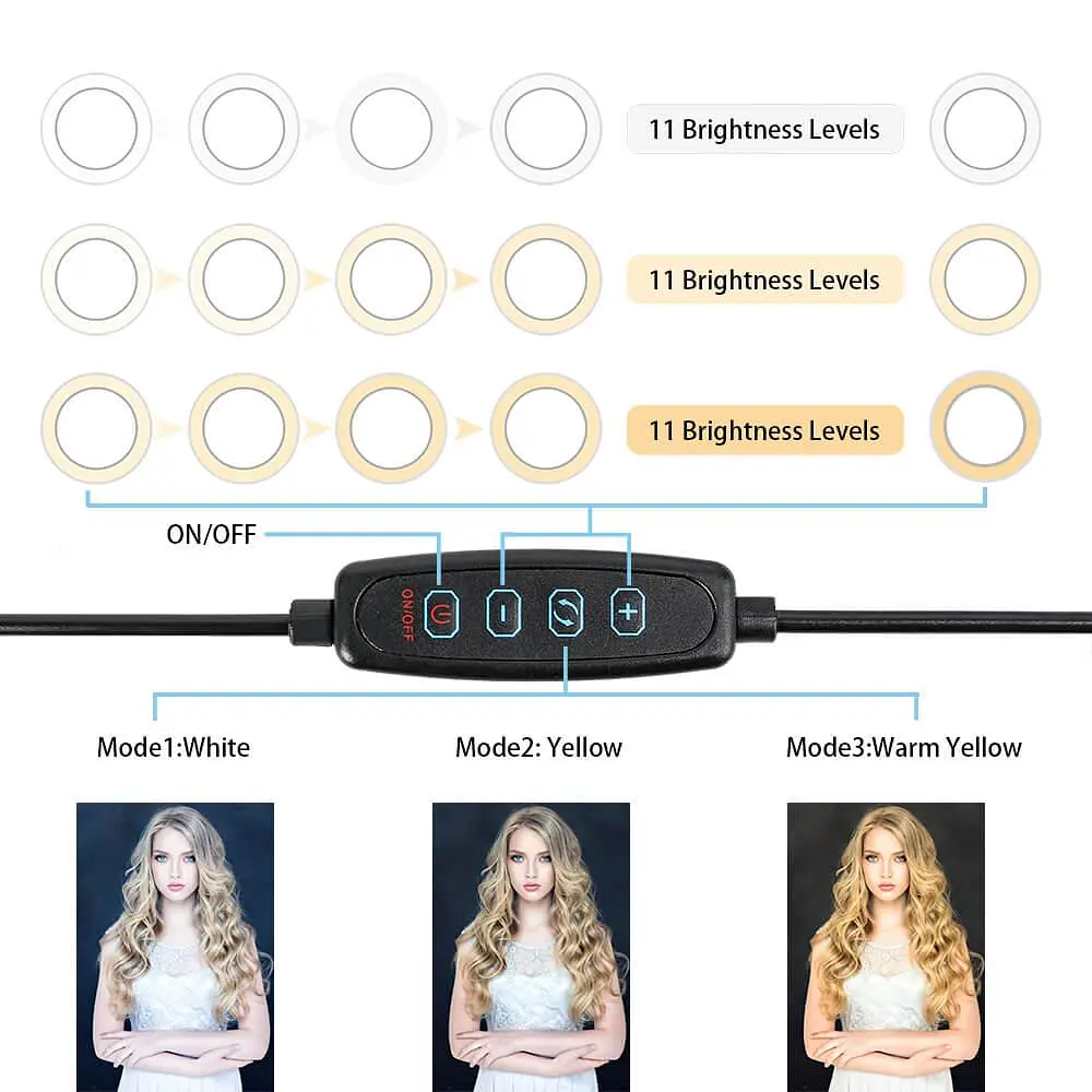 Лампа 8" на штативі з пультом Bluetooth Тримач із кільцевим освітленням MY108 - фото 2