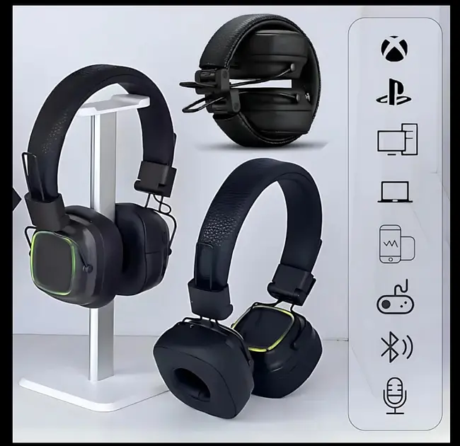 Бездротові навушники накладні Bluetooth MDR Marshall BT XY-30 / 9538 USB - фото 2