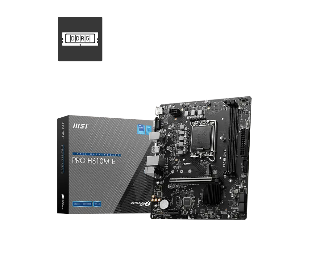 Материнська плата MSI PRO H610M-E LGA 1700 (PRO H610M-E) - фото 4