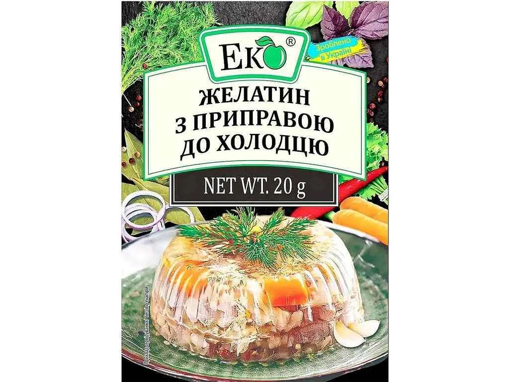 Желатин з приправою ЕКО до холодцю 20 г