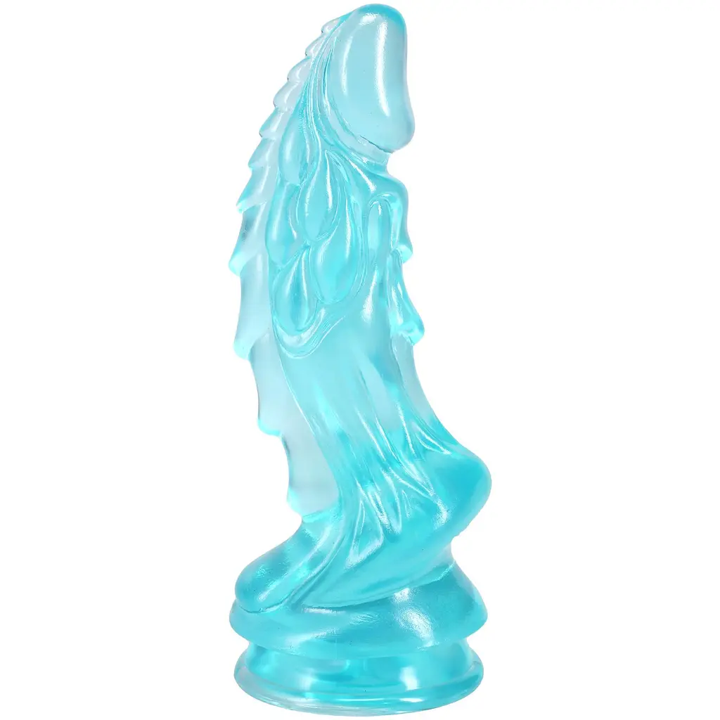 Фентезійний фалоімітатор Doc Johnson Crystal Jellies Invader 8.5 Inch, 21.6 см - фото 2