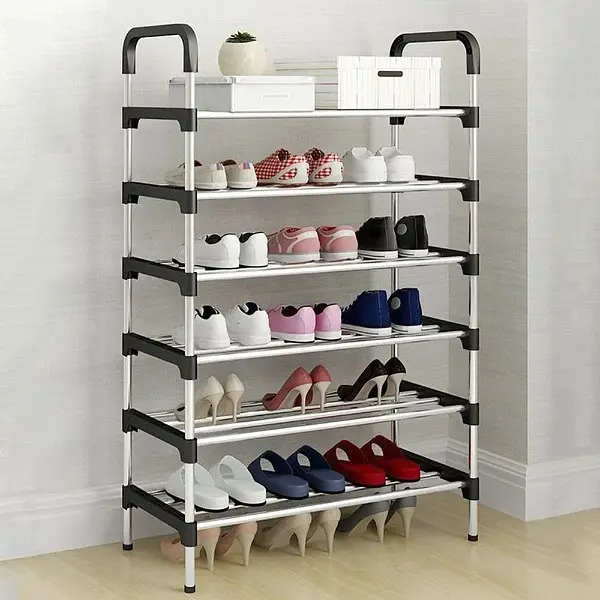 Полка для обуви Stenson R31042 6 ярусов 56х28х115 см (35772) - фото 3