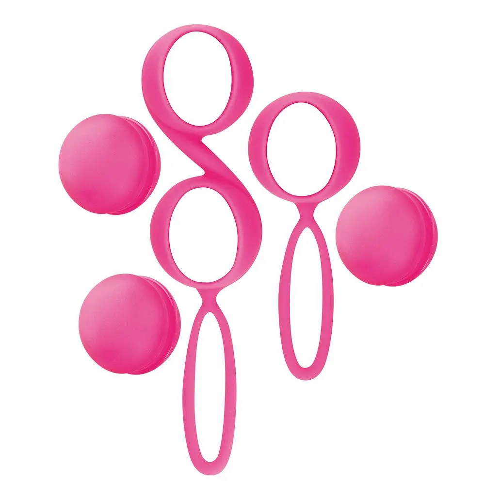 Вагінальні кульки Yoba Kegel Balls Pink, 3 см (рожевий) - фото 3
