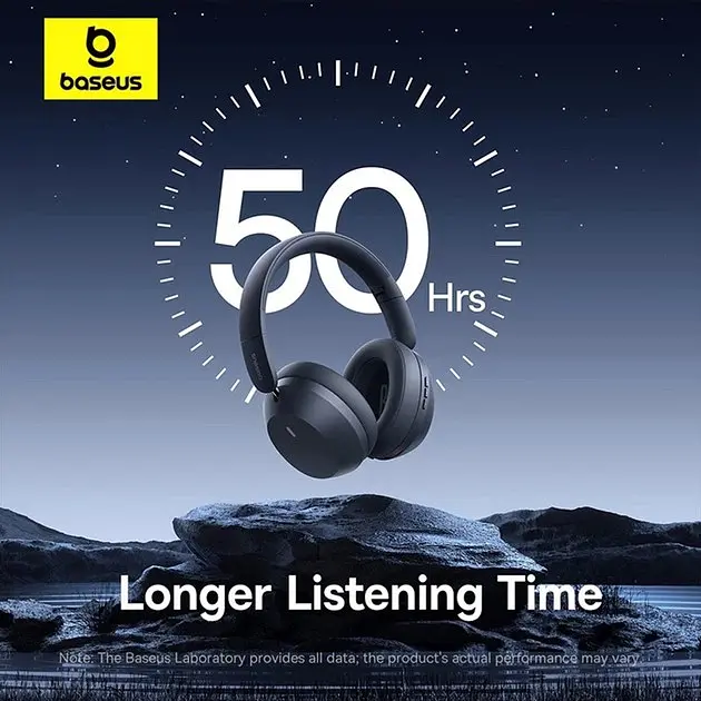 Бездротові повнорозмірні навушники Baseus Bass 35 Max Wireless Headphones A00070800821-00 - фото 8