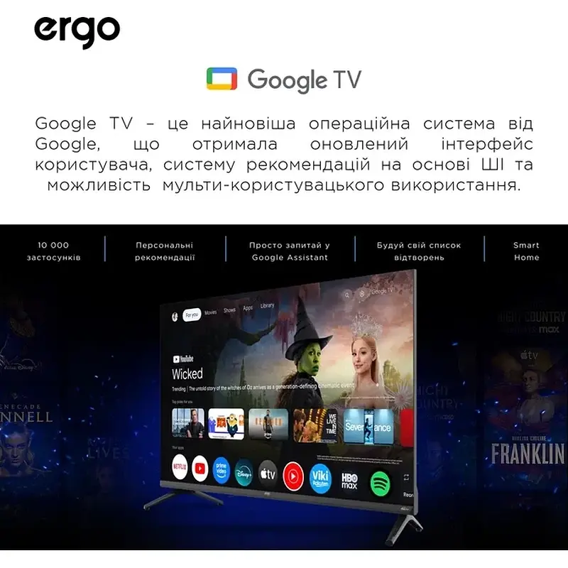 Рідкокристалічний телевізор ERGO 32JHQ7500 - фото 4