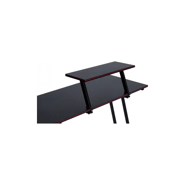 Геймерський комп'ютерний стіл GT Racer T-1741 (130x130x45x73) Black - фото 9