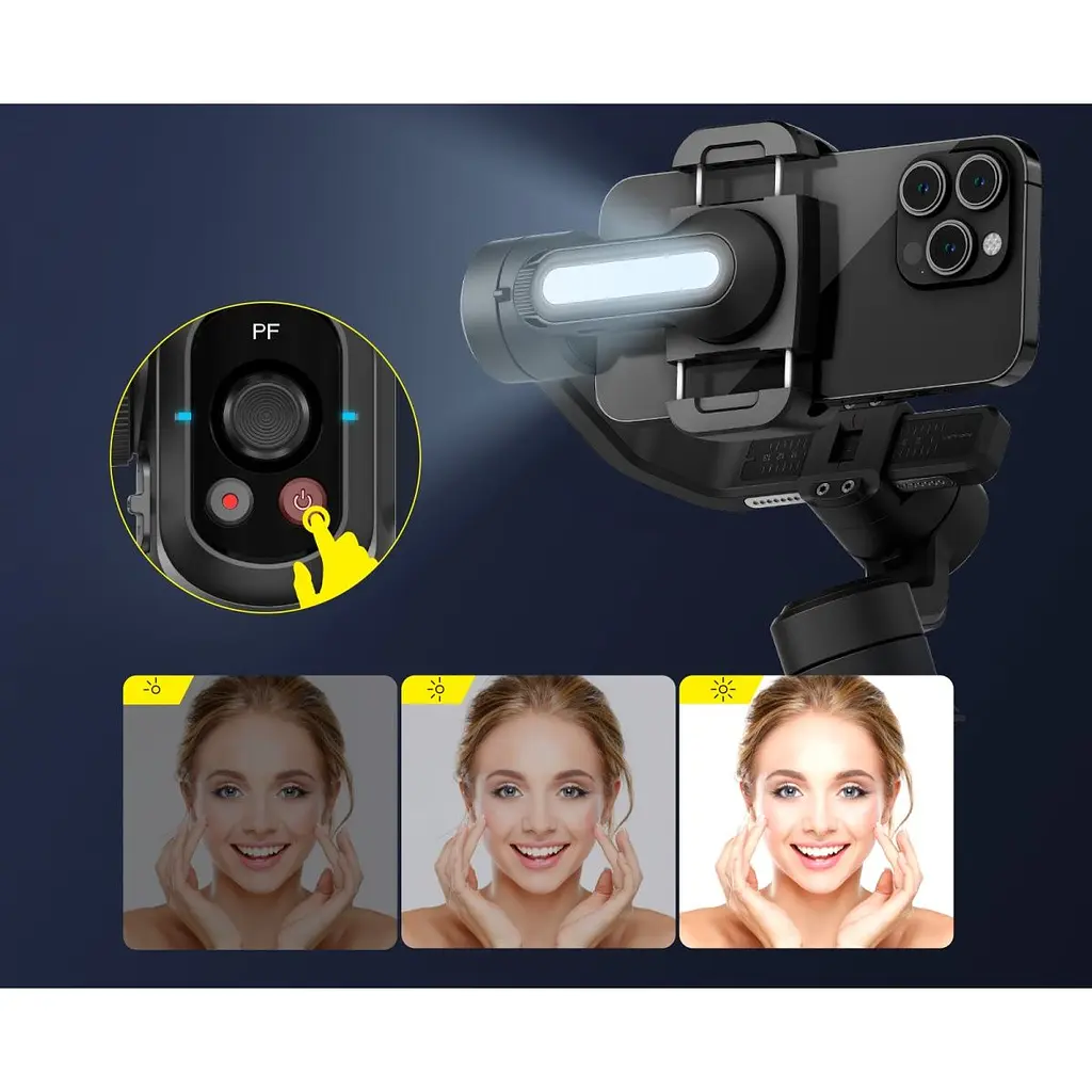 Стабілізатор відеозйомки AOCHUAN Smart S2 Black (AOCHUAN-SMARTS2-B) [119270] - фото 7