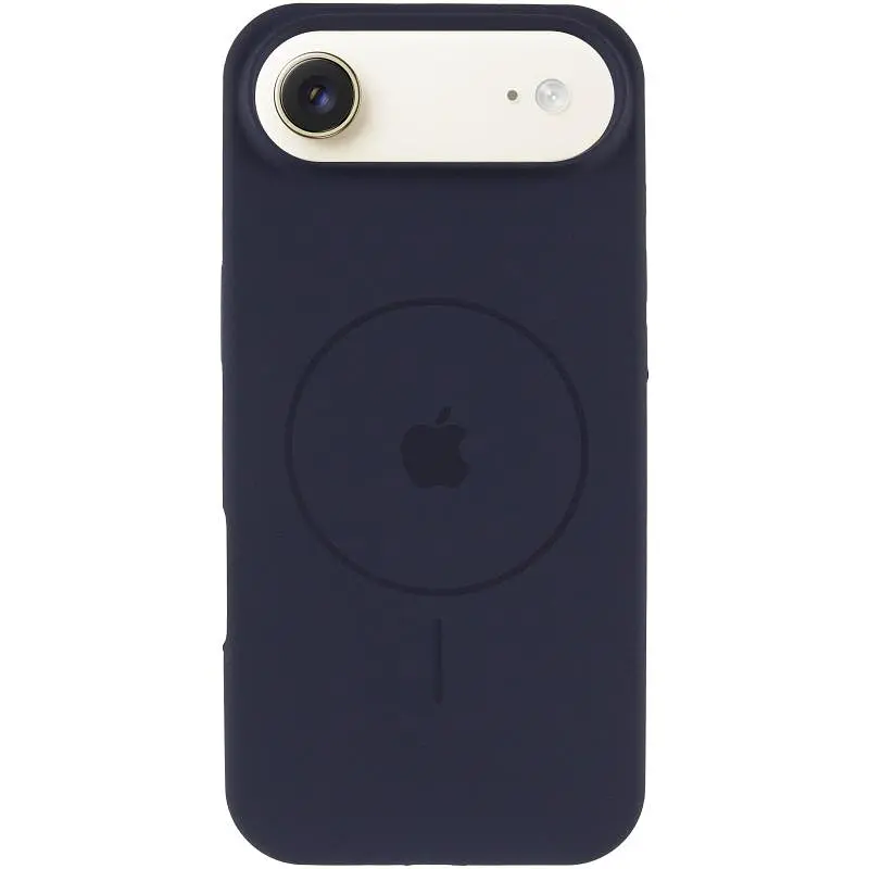 Чехол Epik Silicone Case Full Protective (AA) V2 with MagSafe для Apple iPhone 17 Air (6.5) Темно-синий / Midnight blue - фото 2