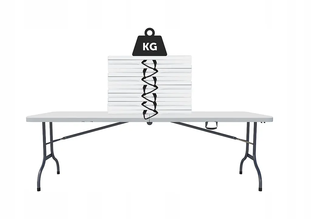 Стол складной переносной Damon 180х74x74 White (O9) - фото 7