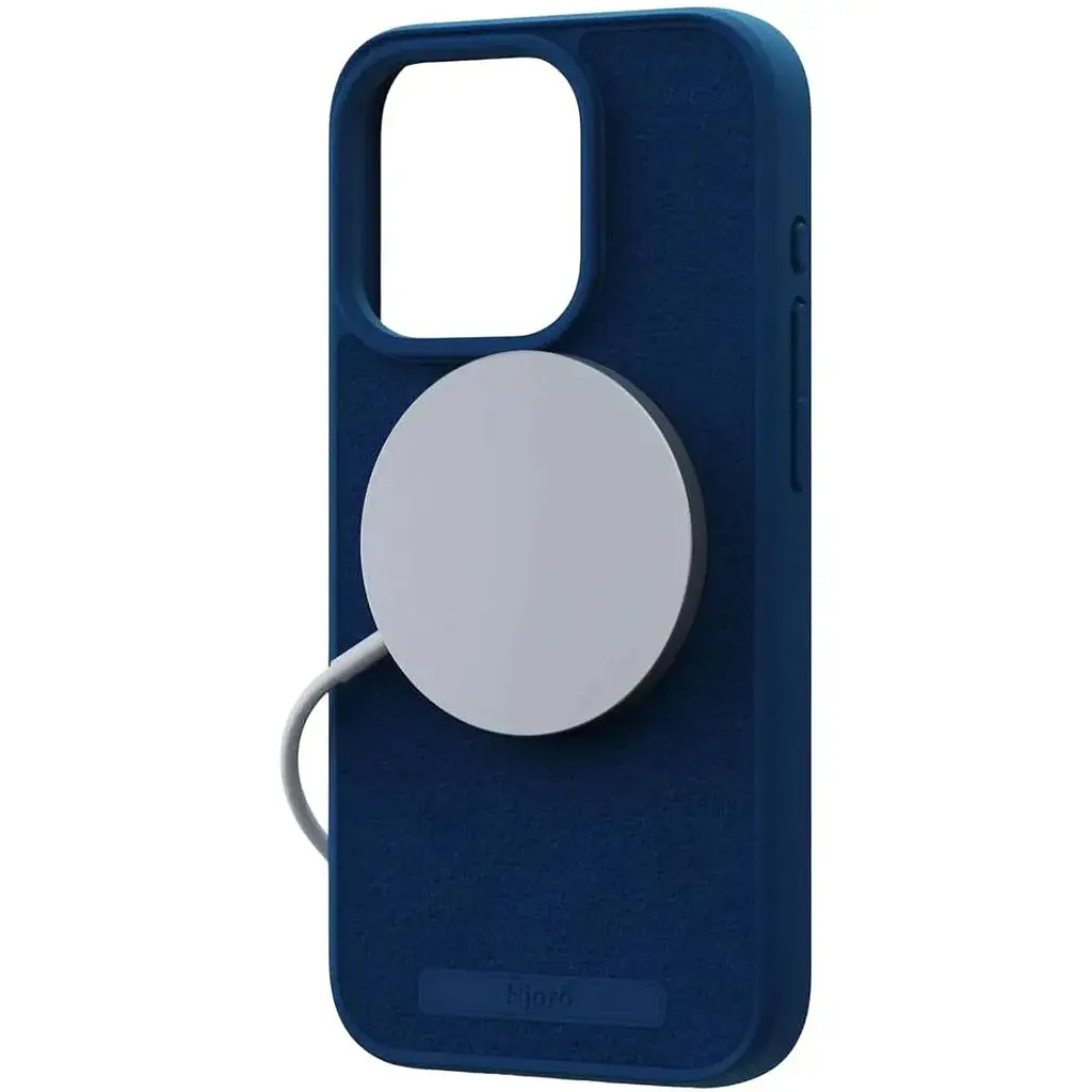Чехол-накладка Njord Suede MagSafe Case Blue для iPhone 15 Pro (NA53SU01) - фото 3