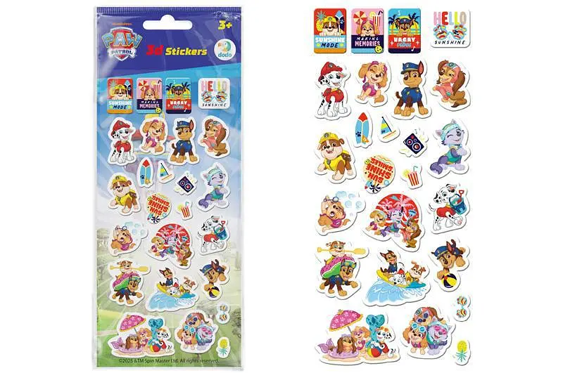 Набір об'ємних 3D наклейок Щенячий Патруль Paw Patrol для творчості та декору DoDo (200672)