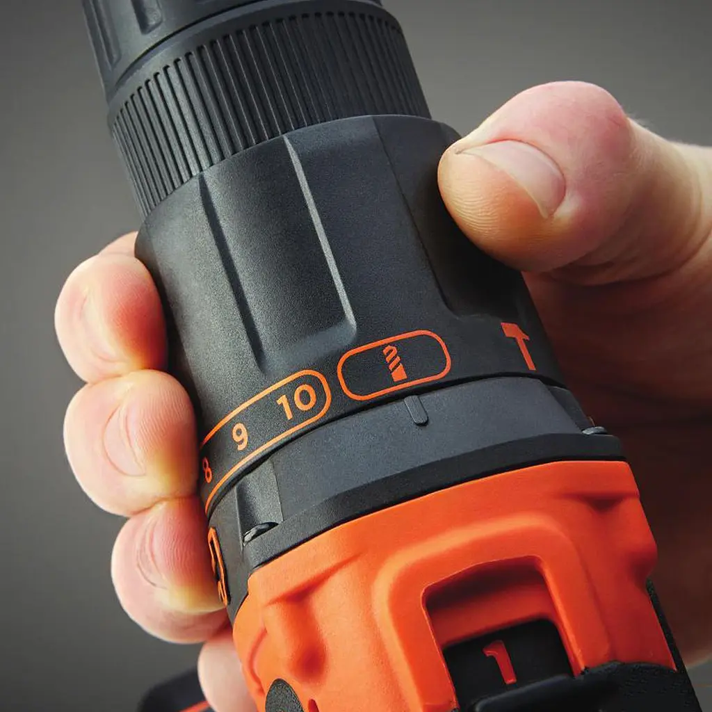 Дрель-шуруповерт Black+Decker BDCHD18KB [119537] - фото 9