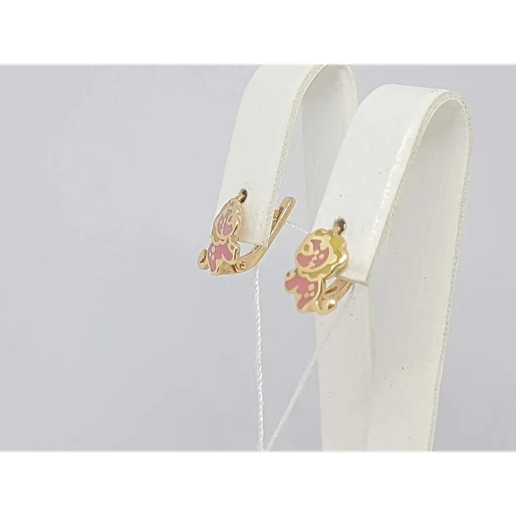 Золоті сережки Tango з емаллю. 400213Е - фото 2