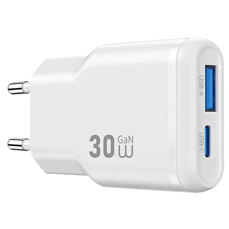 МЗП G033 Essen PD30W+QC3.0 GaN (1USB-A/1C) White Wiwu teh0029664 - фото 2