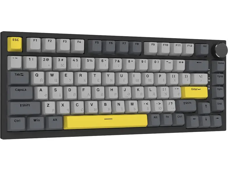 Клавіатура Ajazz AK820 Sea Salt Switch Black USB-C (AK820-SS-BGY) - фото 5
