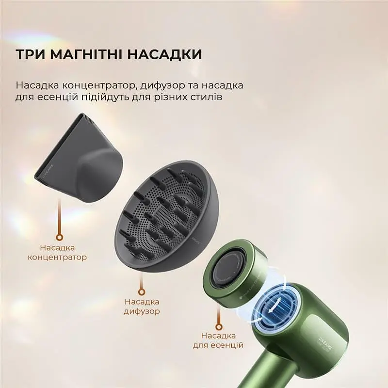 Фен Dreame Glory Hair Dryer Master AHD10 Green - фото 5