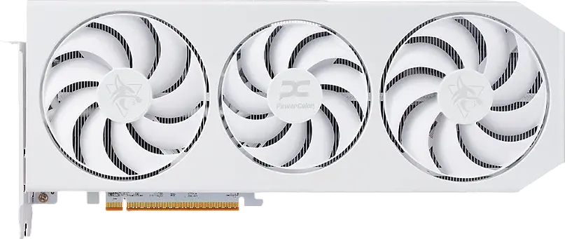 Відеокарта AMD Radeon RX 9070 XT 16GB PowerColor Hellhound Spectral White (RX9070XT 16G-L/OC/WHITE) - фото 4