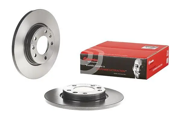 Диск тормозной невентилированный Citroen C4 I-II, Berlingo II-III 06-25г Brembo ( 08.C308.11 ) - фото 2