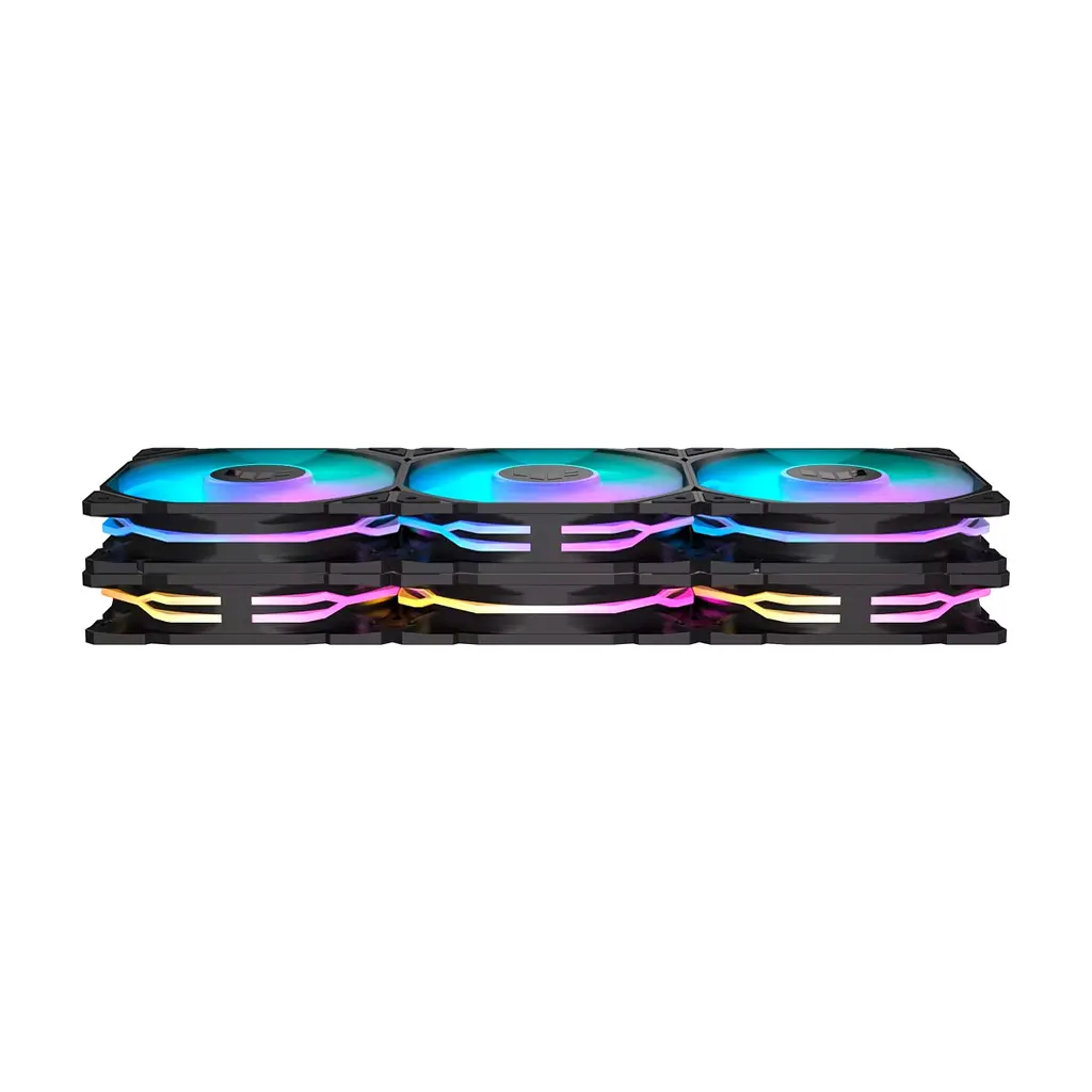 Кулер до корпусу ASUS TUF GAMING TR120 FAN ARGB BLACK 3IN1 (90DA0090-B09020) - фото 3