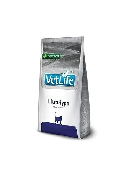 Сухий лікувальний корм для котів Farmina Vet Life UltraHypo, дієтичне харчування при харчовій алергії, 400 г