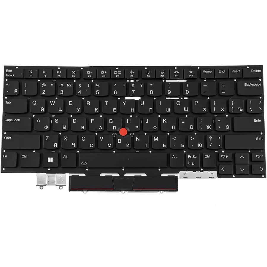 Клавіатура для ноутбука LENOVO (ThinkPad: X1 Yoga 8th Gen) rus, black, без фрейму, підсвічування клавіш (ОРИГІНАЛ) - фото 2