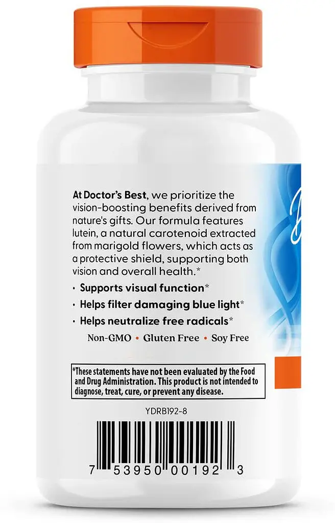 Натуральна добавка Doctor's Best Lutein with FloraGlo, 60 вегакапсул - фото 3